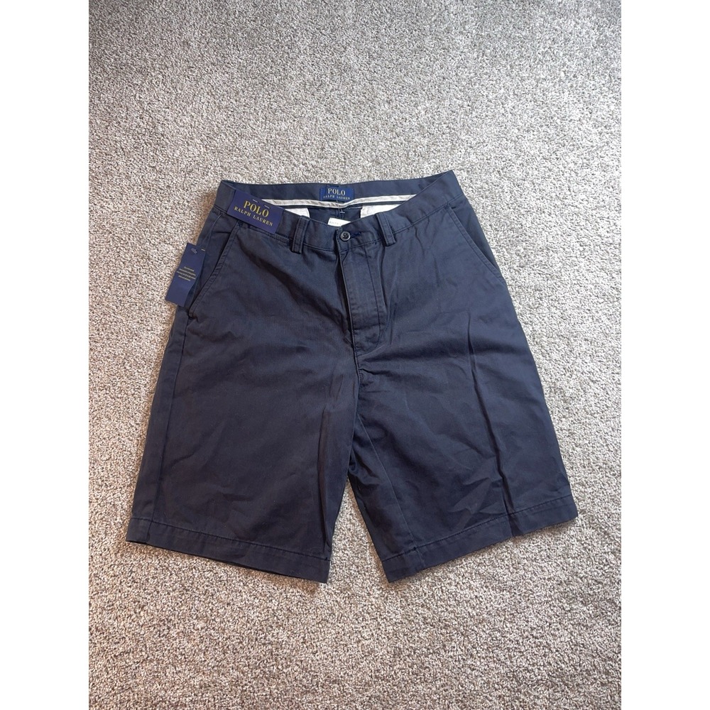 Polo Ralph Lauren Navy Blue Chino Bermuda Shorts Mens 29 NWT Preppy‎ Academia